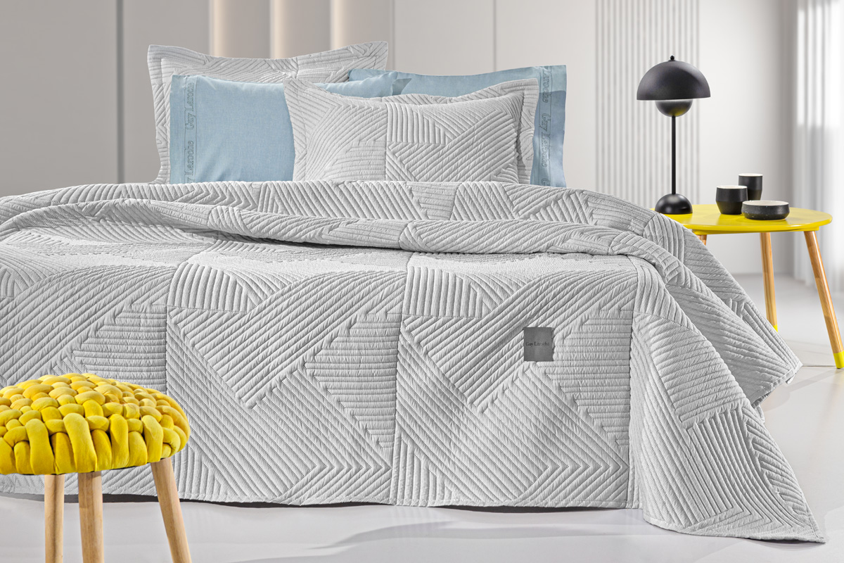 Κουβερλί Υπέρδιπλο Guy Laroche (Σετ) Ziana Smoke 220X240