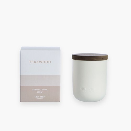 Αρωματικό Κερί Nef-Nef Homeware Teakwood 26 200gr Sand Rose