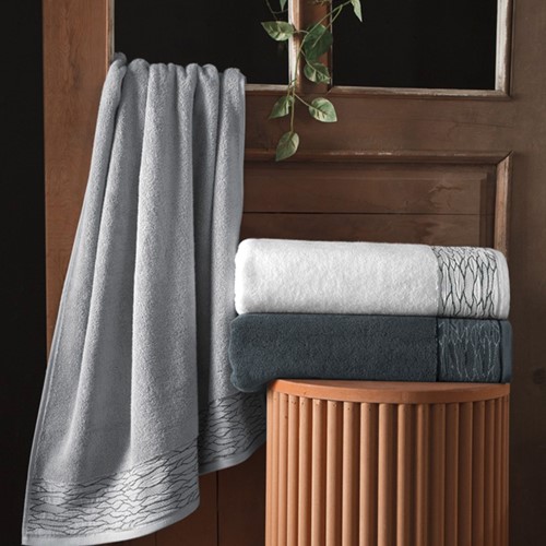 Πετσέτα Προσώπου Guy Laroche Tiber Silver 50Χ90