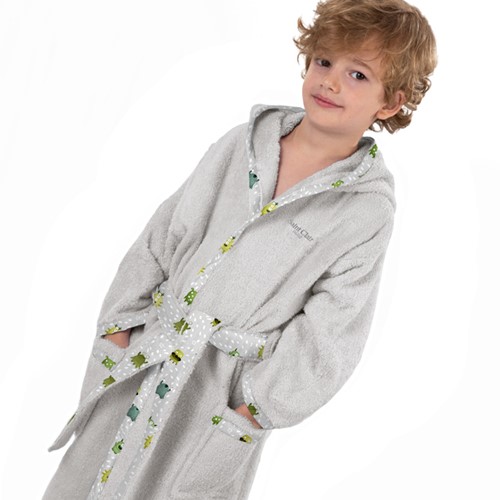 Βρεφικό Μπουρνούζι Saint Clair Monsters Lime (Ηλικία 4-6)