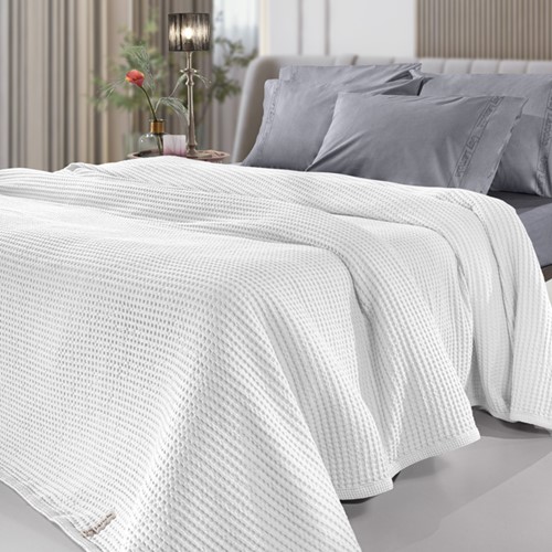 Κουβέρτα Πικέ Υπέρδιπλη Guy Laroche Snow White 230X240