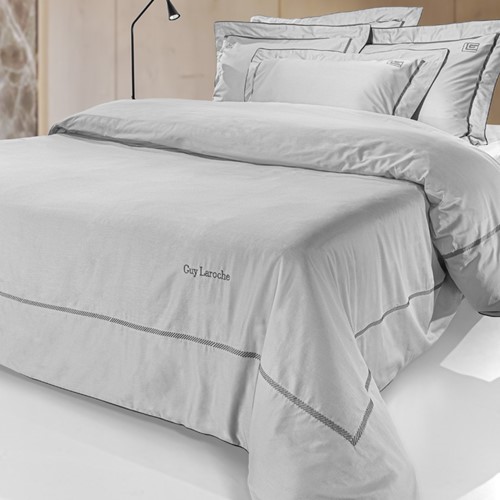 Παπλωματοθήκη Υπέρδιπλη Guy Laroche (Σετ) Elite Silver/Anthracite 250X240