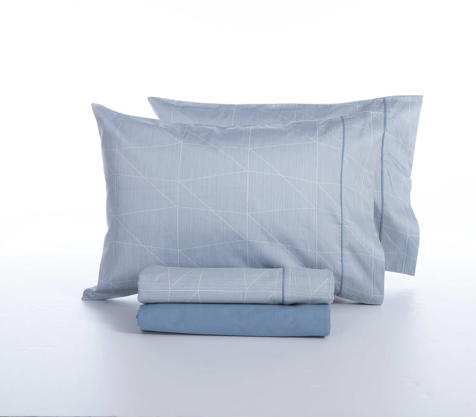 Σεντόνια Υπέρδιπλα Βαμβακοσατέν Nef-Nef Homeware (Σετ) Elements-Mirrage  240X270 Grey