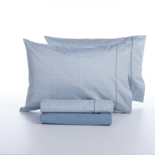 Σεντόνια Υπέρδιπλα Βαμβακοσατέν Nef-Nef Homeware (Σετ) Elements-Mirrage 240X270 Grey