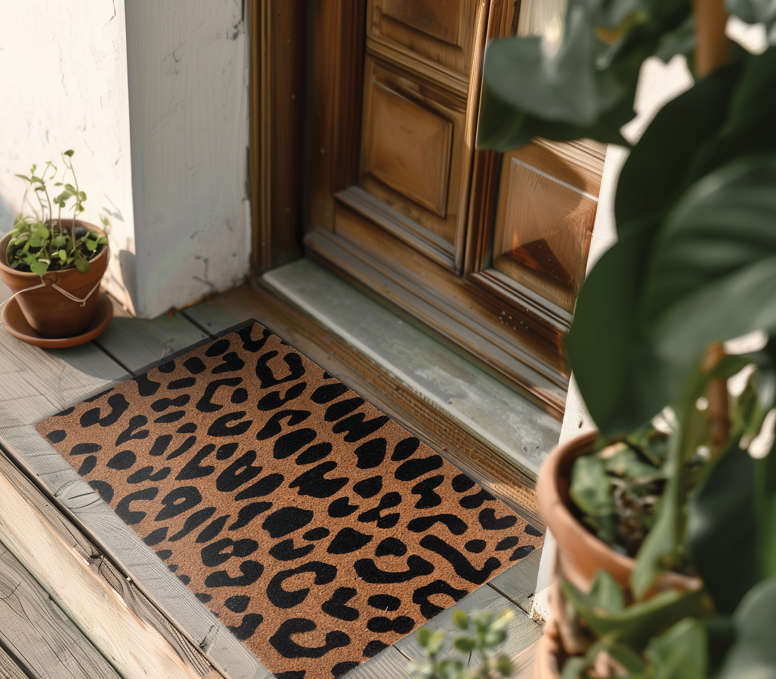 Tαπέτο Εισόδου Nef-Nef Homeware Leopard 45x75 Natural