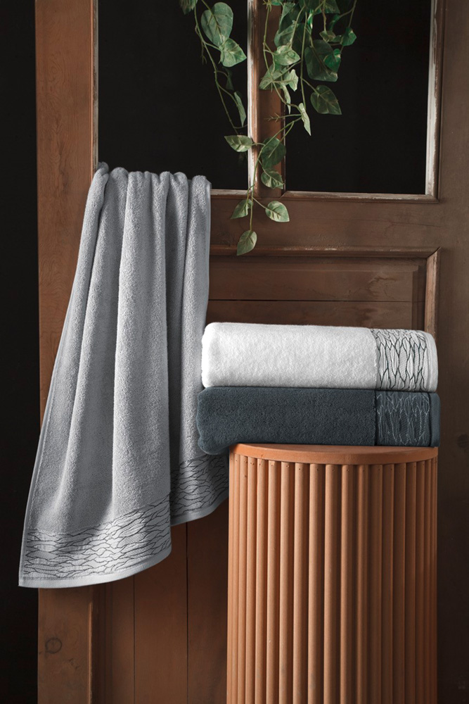 Πετσέτα Προσώπου Guy Laroche Tiber Anthracite 50Χ90