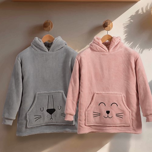 Παιδικό Πόντσο Nef-Nef Homeware Smiling Cat 04-06