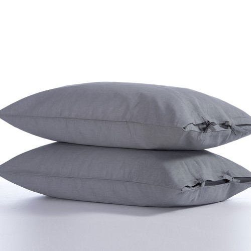 Σεντόνι Υπέρδιπλο Nef-Nef Λινό Cotton Linen 240X270 Grey