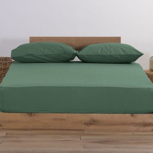 Σεντόνι Μακό Nef-Nef Homeware Μονό Με Λάστιχο Jersey 100X200+30 Green
