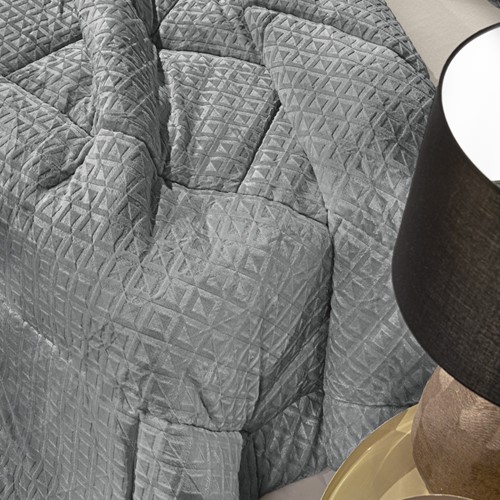 Κουβερτοπάπλωμα Μονό Guy Laroche Profile Grey 160x240