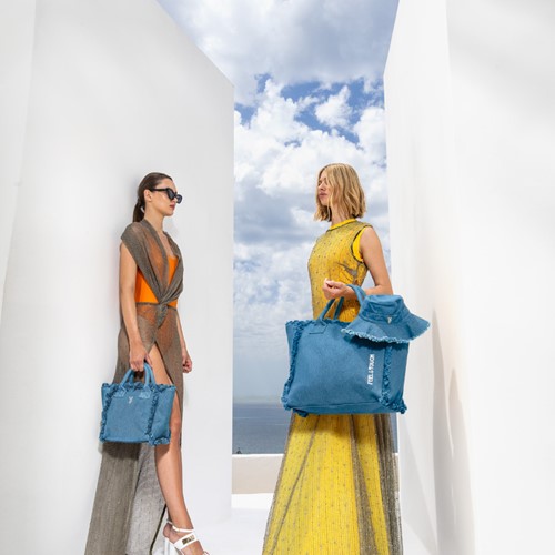 Tσάντα Θαλάσσης Xειρός Feel an Touch Caribbean Denim