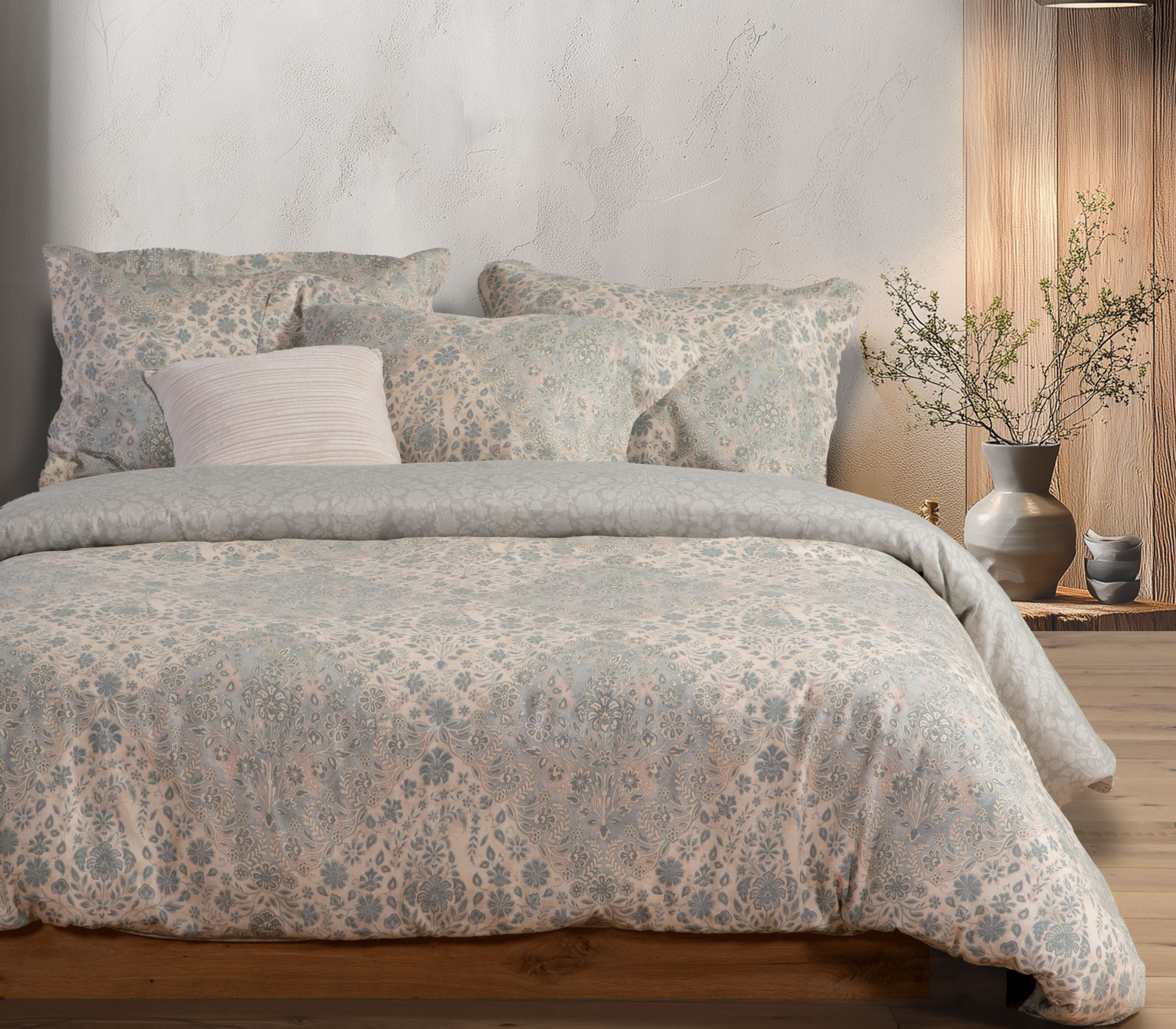 Παπλωματοθήκη Υπέρδιπλη Βαμβακοσατέν Nef-Nef Homeware (Σετ) Demand 240x230 Lilac