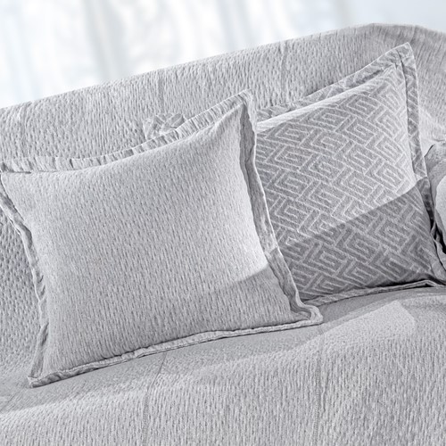 Διακοσμητικό Μαξιλάρι Guy Laroche (χωρίς γέμιση) Soho Silver 50X50