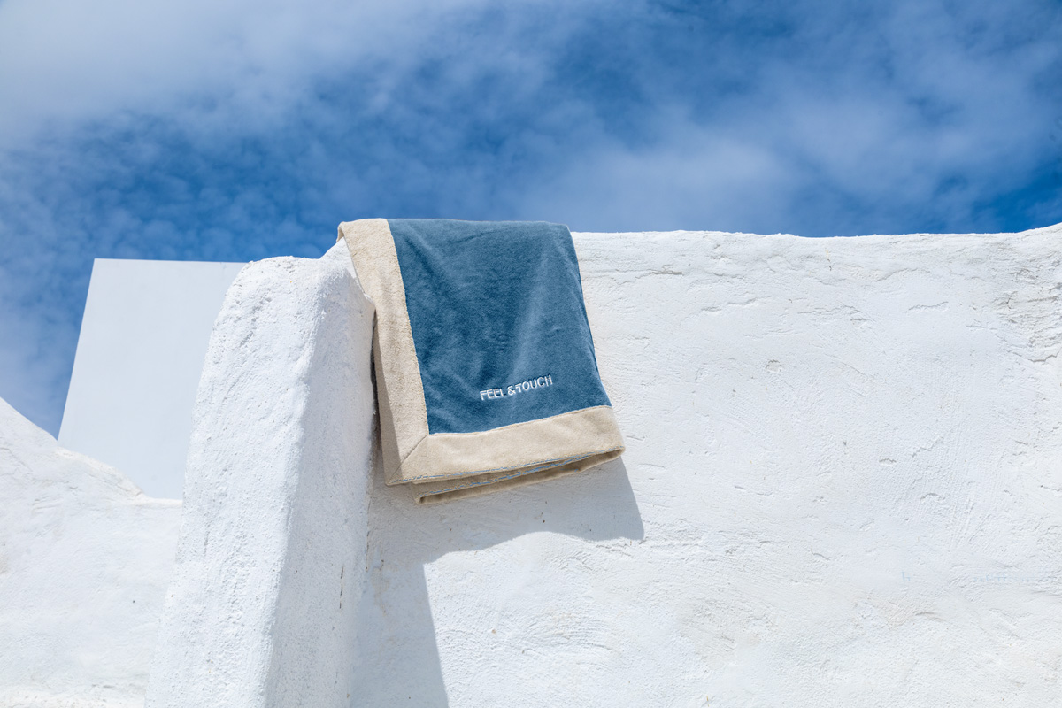  Πετσέτα Θαλάσσης Feel and Touch Caribbean Denim 80X170