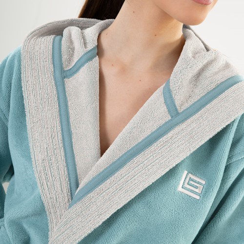 Μπουρνούζι Guy Laroche Monogram Ocean Large