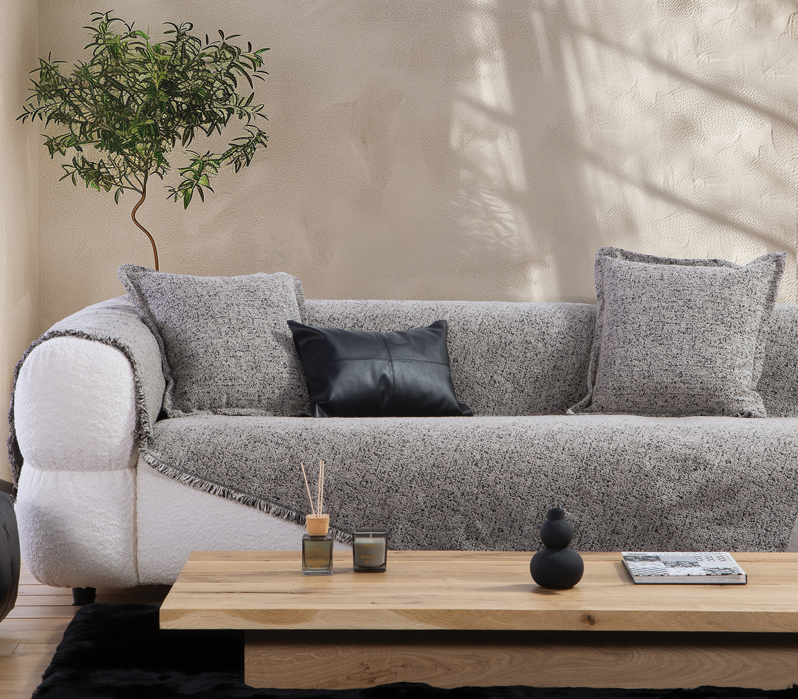 Ριχτάρι Διθεσίου Nef-Nef Homeware Alamo 170x250 Grey