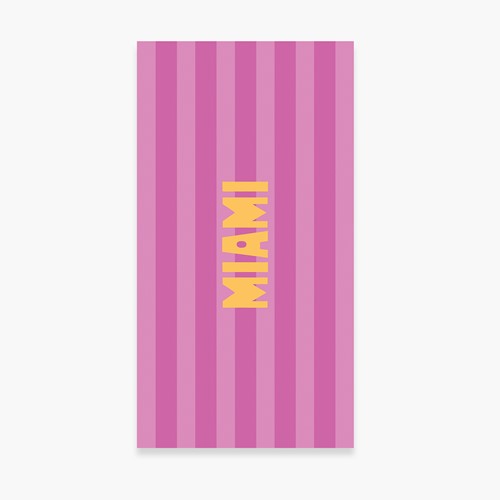 Πετσέτα Θαλάσσης Nef-Nef Homeware Miami 80x160 Mauve