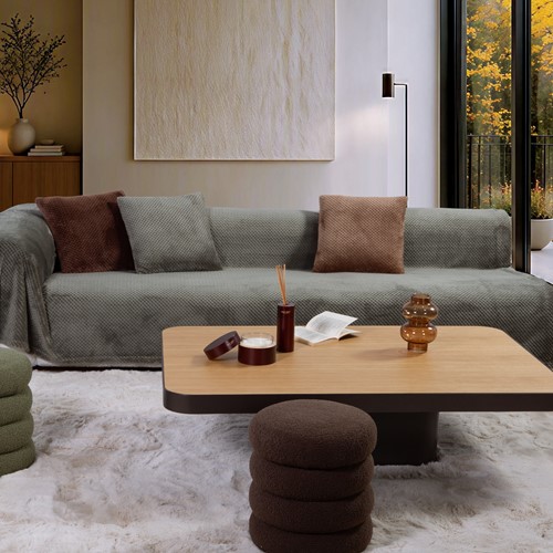 Ριχτάρι Τριθέσιου Καναπέ Nef-Nef Homeware Edinber 180x300 Green