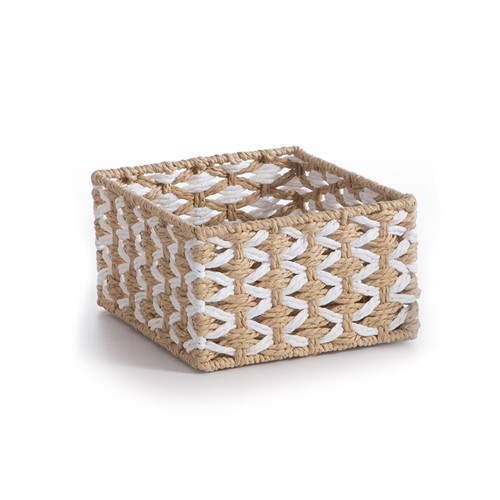 Καλάθι Από Πλεγμένο Χαρτί Nef-Nef Homeware Vinci 20X20X11 Natural
