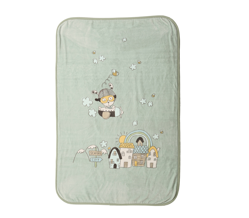 Βρεφική Κουβέρτα κούνιας Nef-Nef Homeware In the City 100x140 Pistachio 