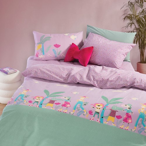 Παιδικά Σεντόνια Nef-Nef Homeware (Σετ) Roller Friends 170x260 Mauve