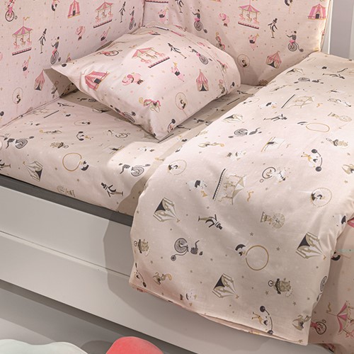 Βρεφικό Σετ Saint Clair Enjou Pinky (Παπλωματοθήκη-Μαξιλαροθήκη-Πάντα)