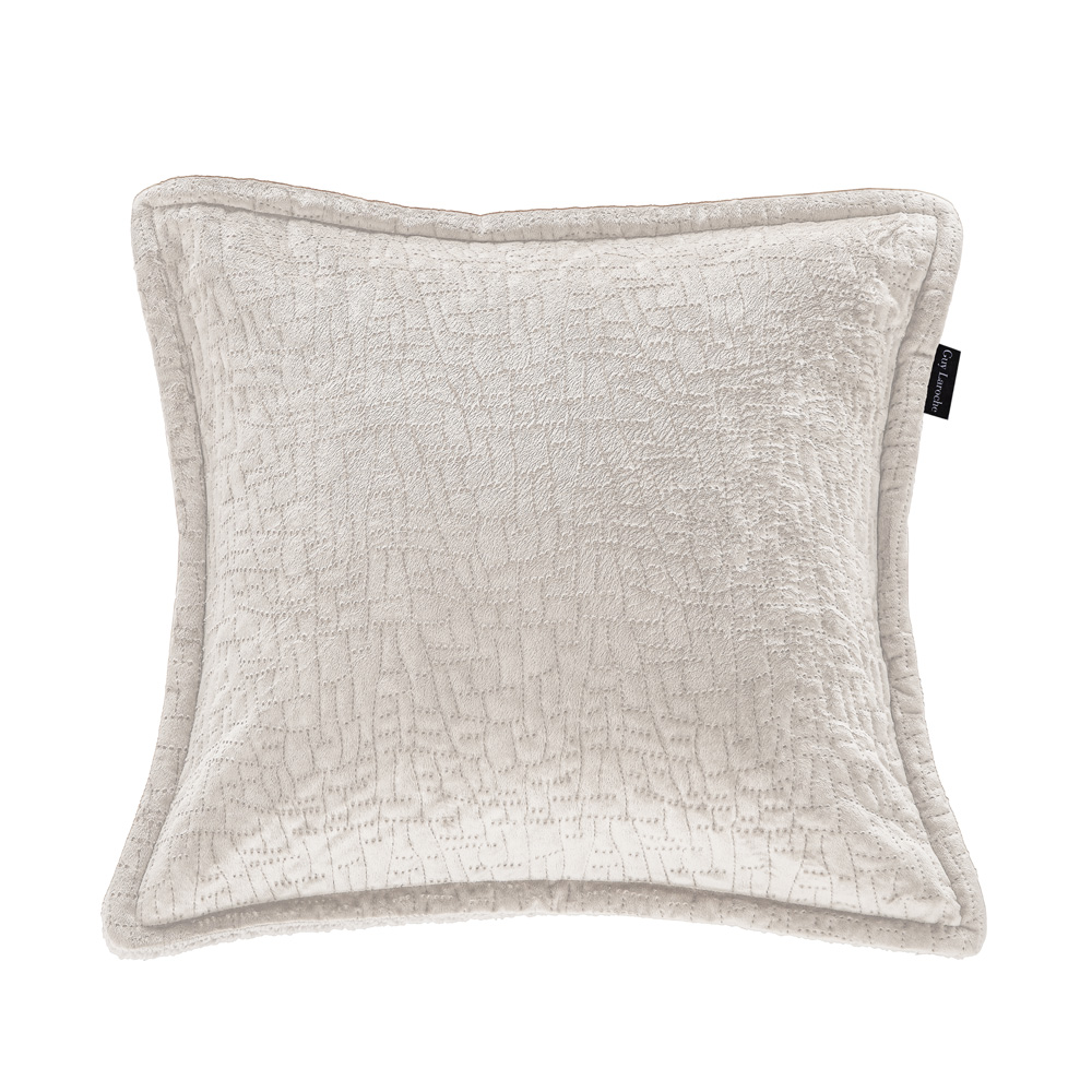 Ριχτάρι Πολυθρόνας Guy Laroche Bolzano Ivory 130X170 + Mαξιλάρι 40X40+2.5 χωρίς γέμιση