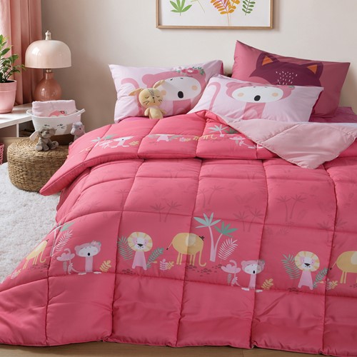 Παιδικό Πάπλωμα Nef-Nef Homeware Μονό Wild & Sweet 160x220 Coral