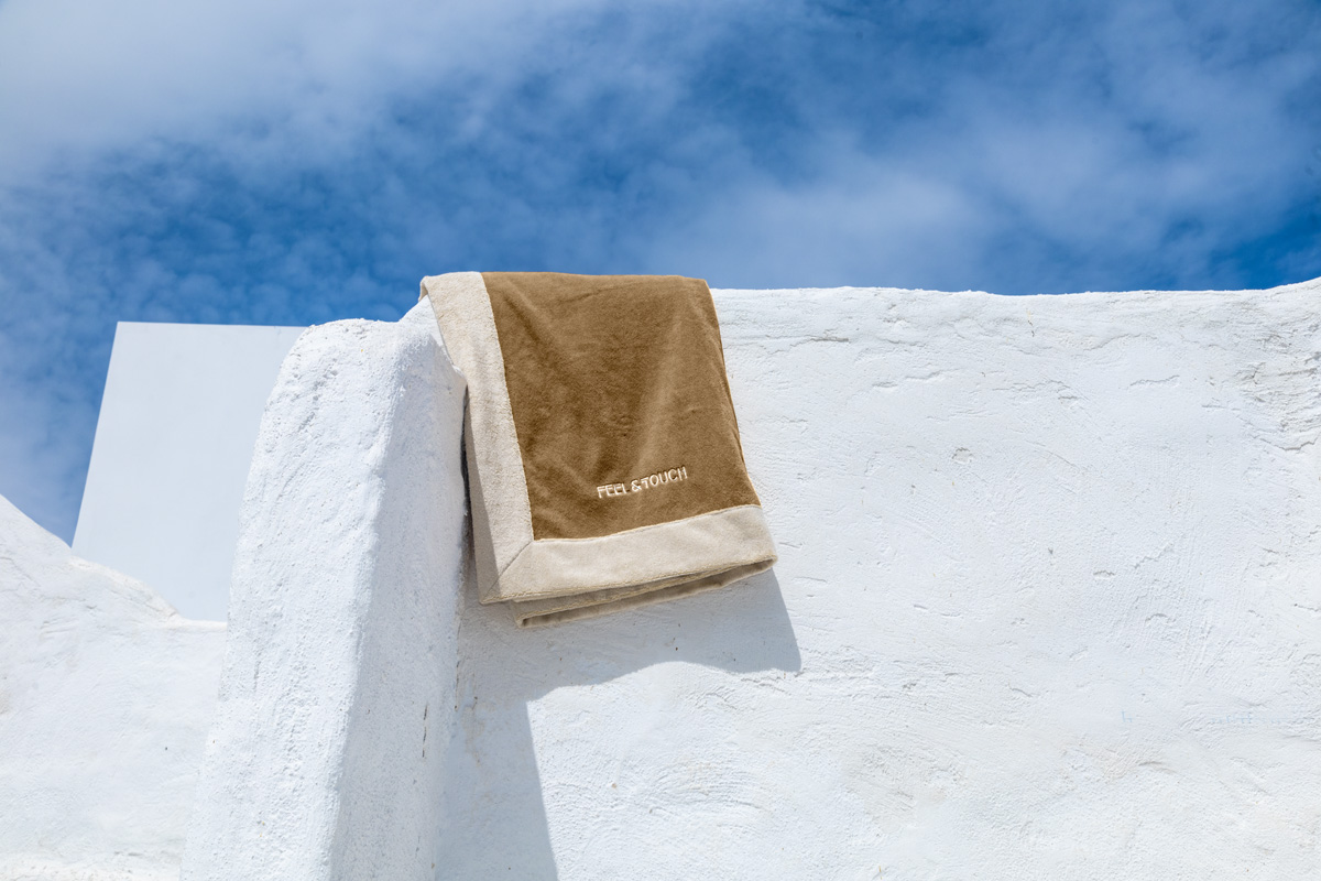 Πετσέτα Θαλάσσης Feel and Touch Caribbean Mocca 80X170