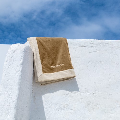 Πετσέτα Θαλάσσης Feel and Touch Caribbean Mocca 80X170