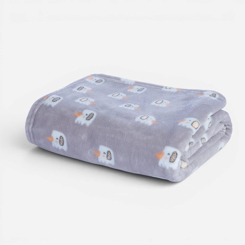 Βρεφική Κουβέρτα Κούνιας Nef-Nef Homeware Elephants 26 Fleece 110x150
