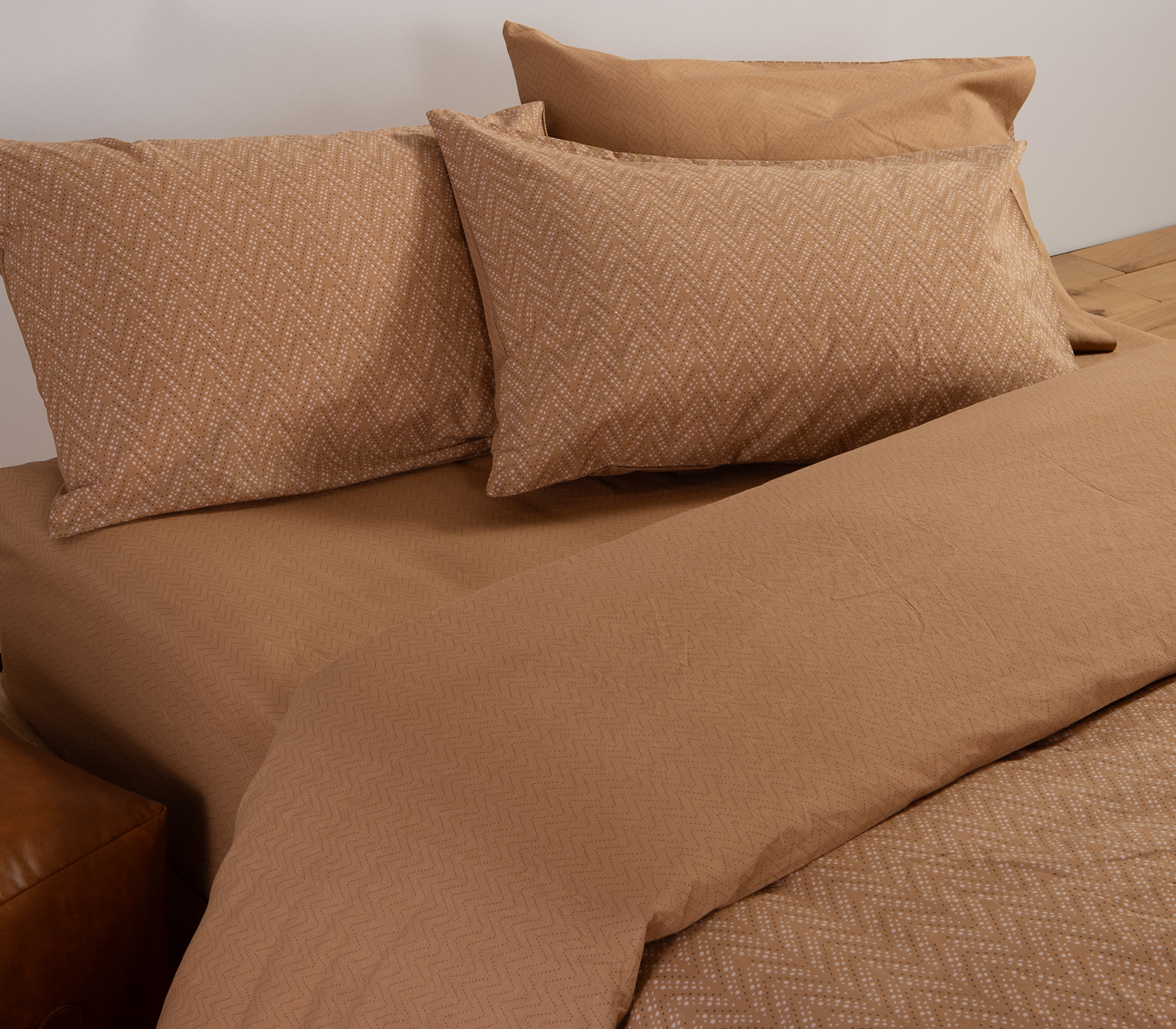 Σεντόνια Διπλά Nef-Nef Homeware Suspen 200x270 Caramel