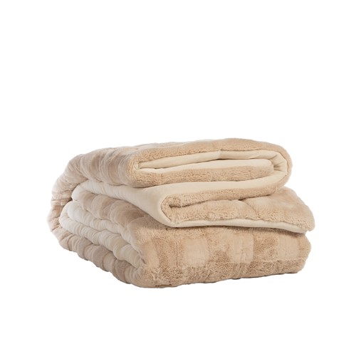 Κουβερτοπάπλωμα Υπέρδιπλο Nef-Nef Homeware Wave 220x240 Ecru