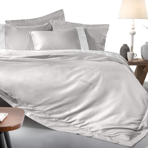 Σεντόνι Μεμονωμένο Guy Laroche King Size 270x280 Silky Silver Χωρίς Λάστιχο