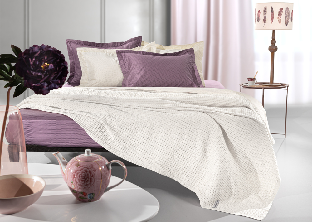 Κουβέρτα Πικέ Υπέρδιπλη Guy Laroche Eternity Perla 230X240