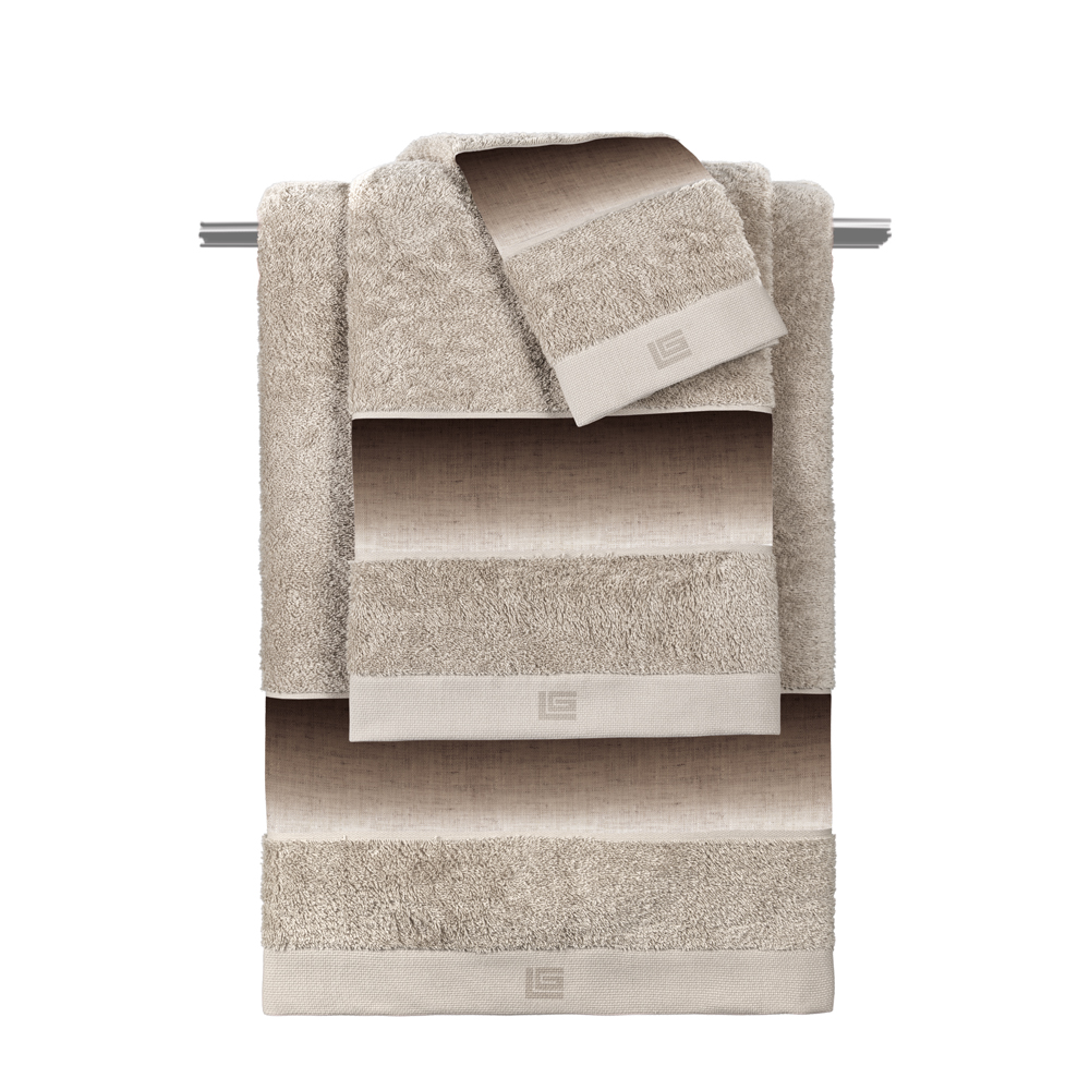 Σετ Πετσέτες 3 Τεμαχίων Guy Laroche Mykonos Beige