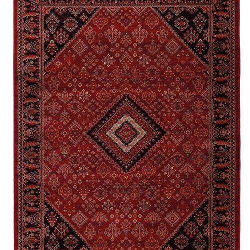 Κλασικό χαλί Afgan 306A D.RED BLACK Royal Carpet - 100 x 160 cm