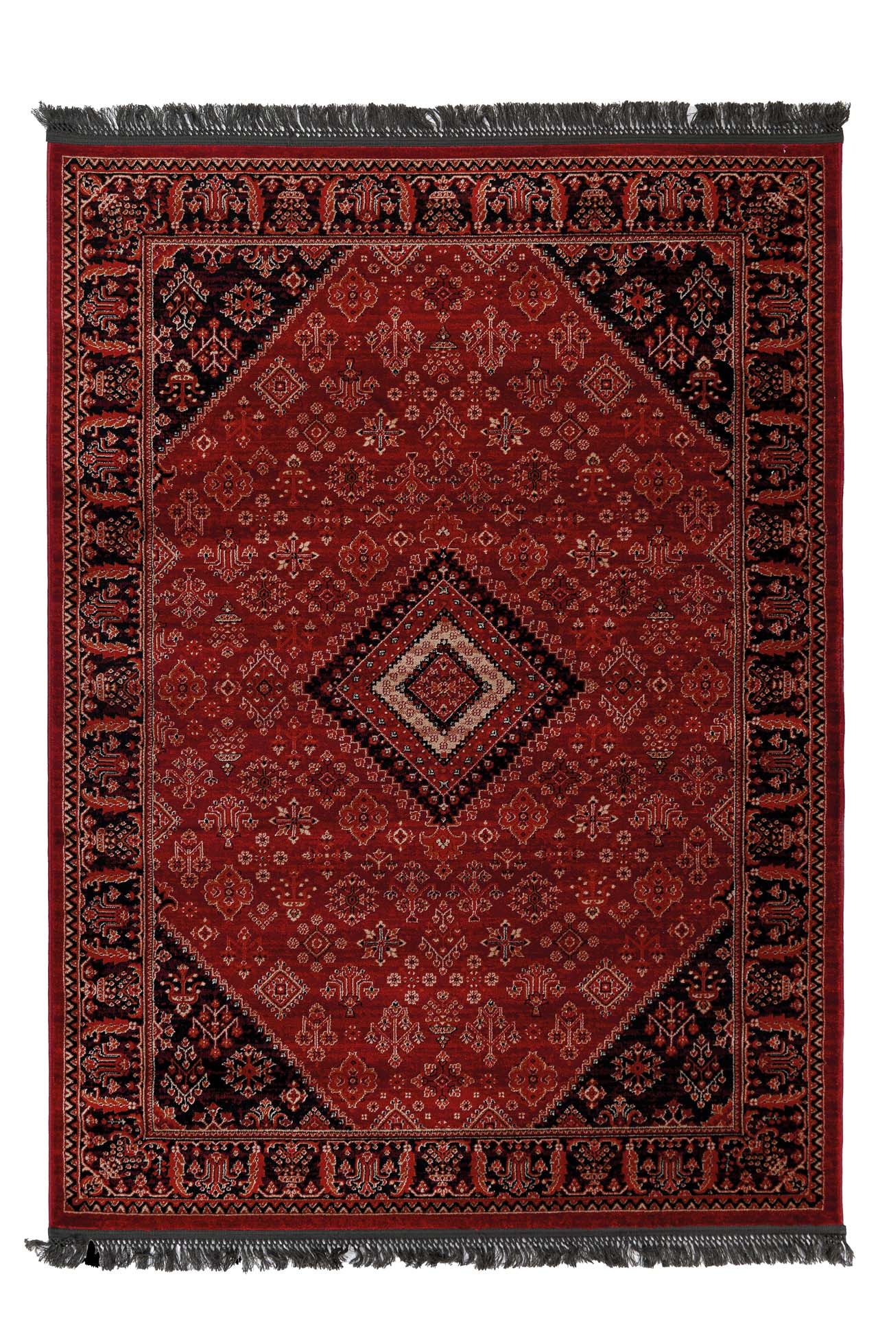 Κλασικό χαλί Afgan 306A D.RED BLACK Royal Carpet - 160 x 230 cm