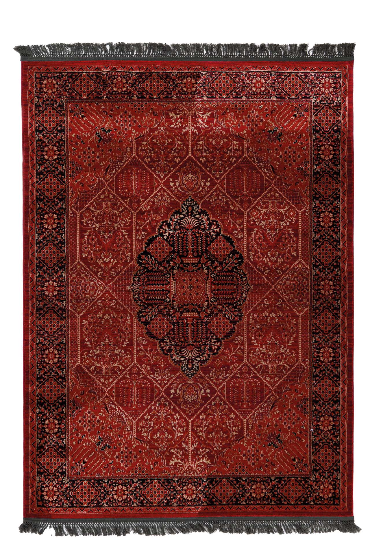 Κλασικό χαλί Afgan 316A D.RED BLACK Royal Carpet - 133 x 190 cm