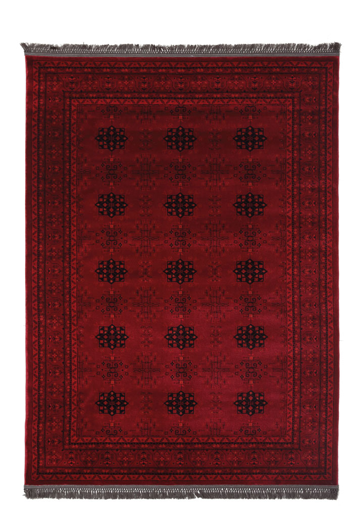 Κλασικό Χαλί Royal Carpet Afgan 8127A D.Red -  100x160 cm 
