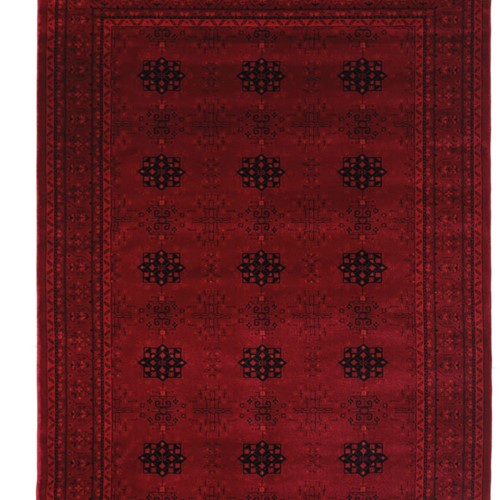 Κλασικό Χαλί Royal Carpet Afgan 8127A D.Red - 100x160 cm
