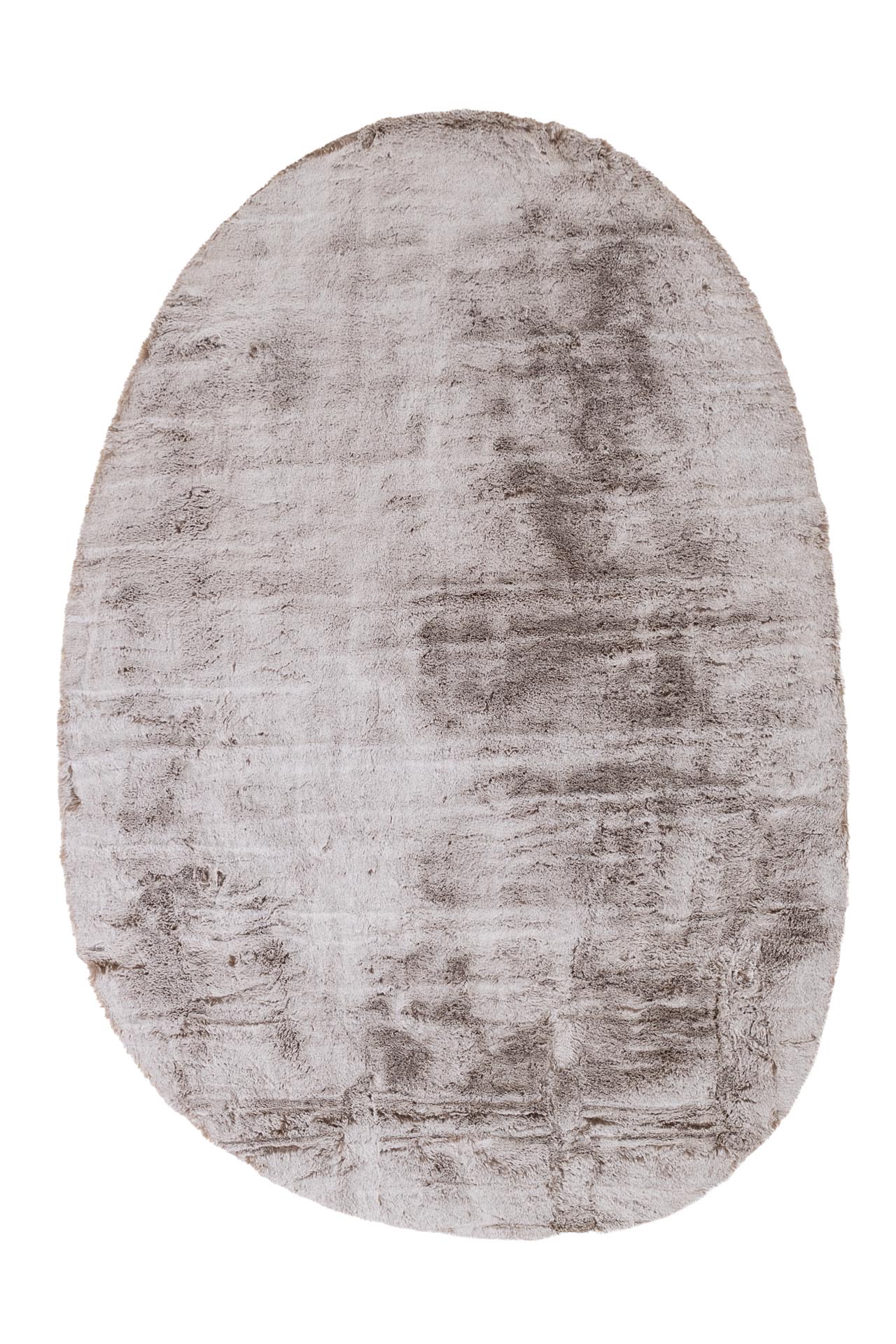 Οβάλ Γούνινο Χαλί Bunny OVAL BUNNY CANVAS BROWN Royal Carpet - 170 x 240 cm