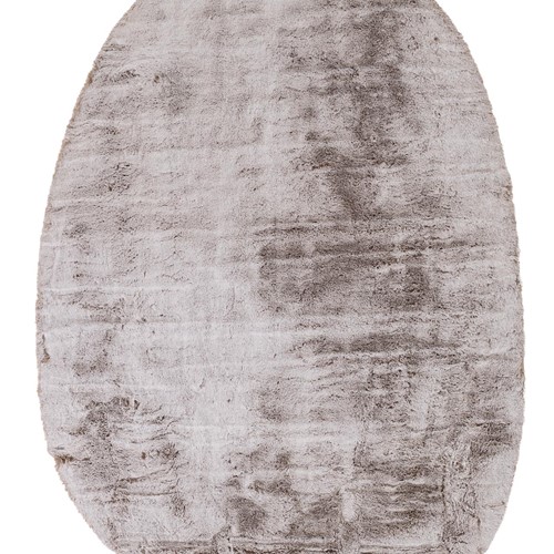 Οβάλ Γούνινο Χαλί Bunny OVAL BUNNY CANVAS BROWN Royal Carpet - 170 x 240 cm