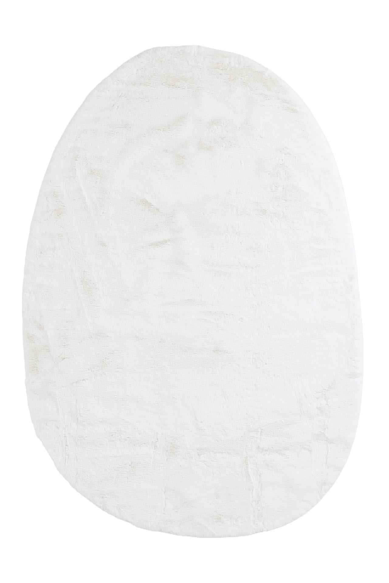 Οβάλ Γούνινο Χαλί Bunny OVAL BUNNY CANVAS WHITE Royal Carpet - 170 x 240 cm