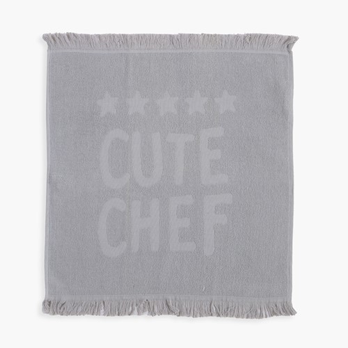 Ποτηρόπανο Nef-Nef Homeware Cute Chef 50x50 L.Grey