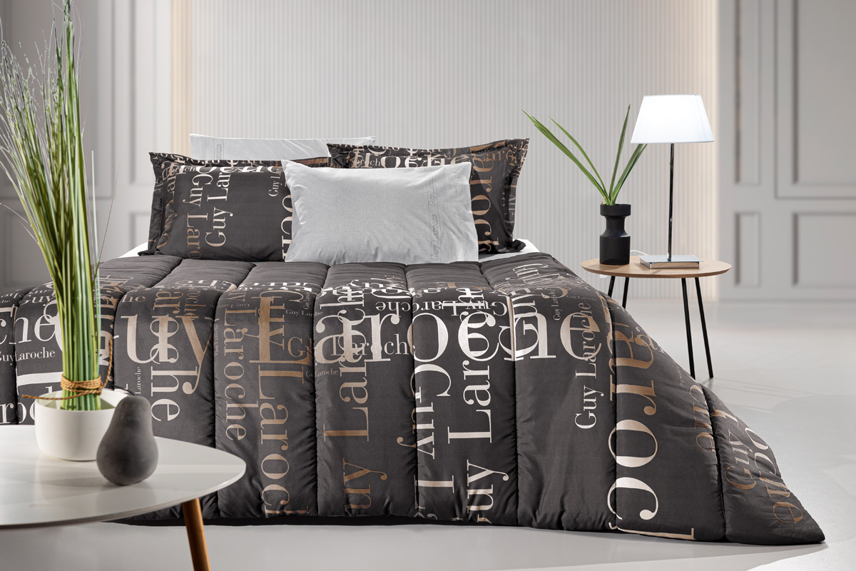 Πάπλωμα Υπέρδιπλο Guy Laroche Instyle Choco Suede 220X240 