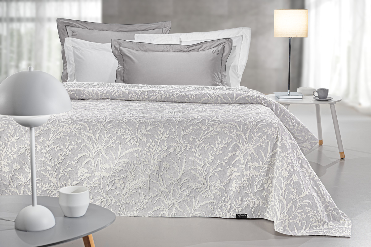 Κουβερλί King Size Guy Laroche Bouquet Smoke 260X250 (Διπλής Όψης)