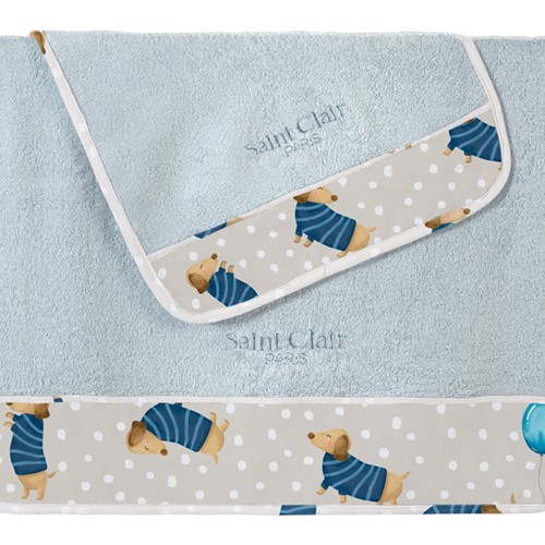 Βρεφικές Πετσέτες Saint Clair (Σετ 2τμχ) Pet Blue