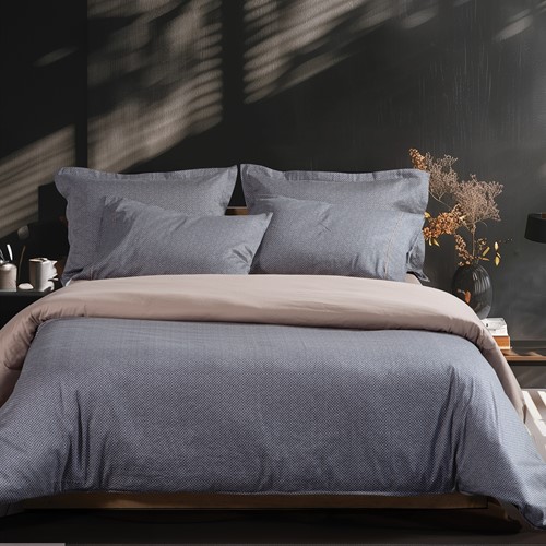 Σεντόνια King Size Nef-Nef Homeware (Σετ) Krampus 270X280 Denim