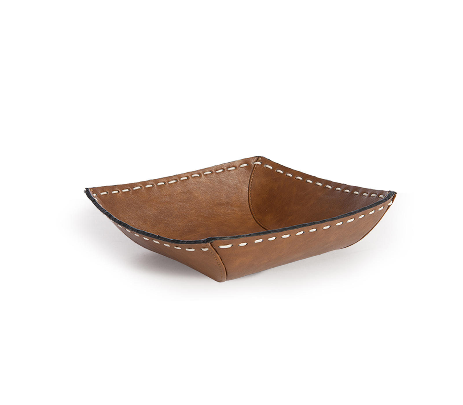 Καλάθι Nef-Nef Homeware με υφή δέρματος Lethal  30X20X32 D.Grey